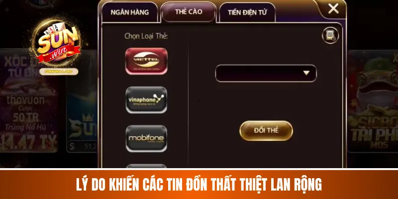 Lý do khiến các tin đồn thất thiệt lan rộng