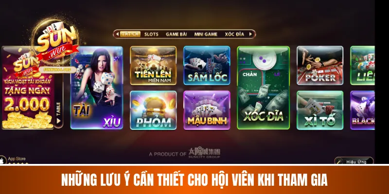 Những lưu ý cần thiết cho hội viên khi tham gia