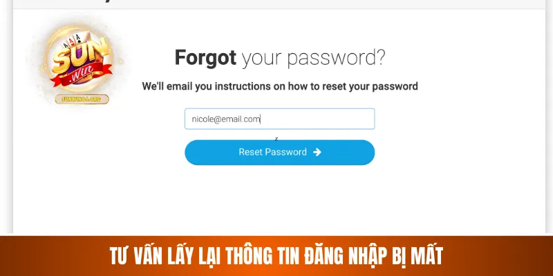 Tư vấn lấy lại thông tin đăng nhập bị mất